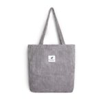 Corduroy Canvas Tote Handbag