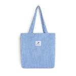 Corduroy Canvas Tote Handbag