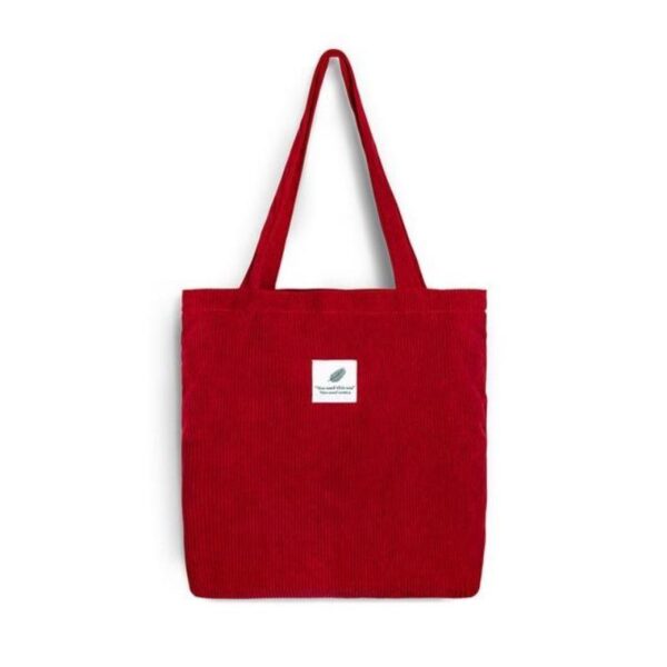 Corduroy Canvas Tote Handbag